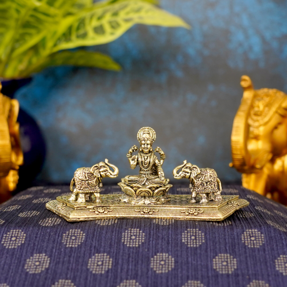 Brass Gaj Lakshmi Idol KBH10434