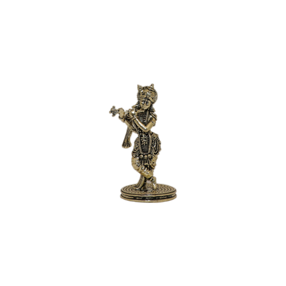 Mini Brass Krishna Idol KBH10445