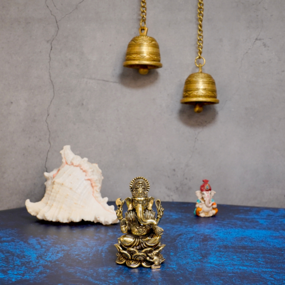 Brass Ganesha Idol  KBH10498