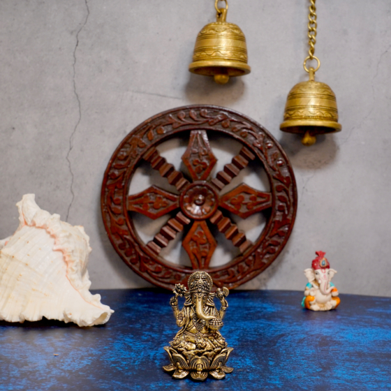 Brass Ganesha Idol KBH10502