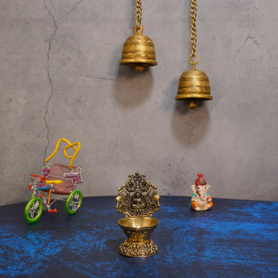 Brass lakshmi Diya  KBH10490