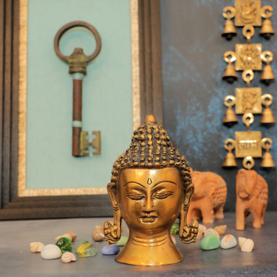Brass Buddha Idol KBH10618