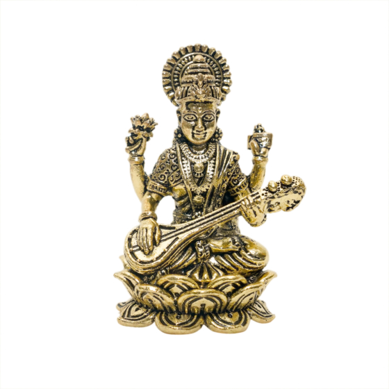 Brass Saraswati Maa Idol KBH10666