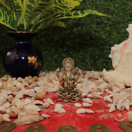 Brass Ganesha Idol BH10768