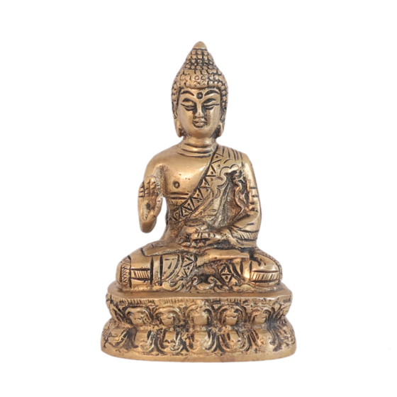 Brass Buddha Idol  KBH10847