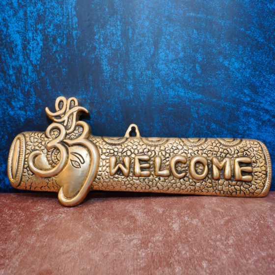 Brass Om Ganesha Welcome Hanging  KBH10876