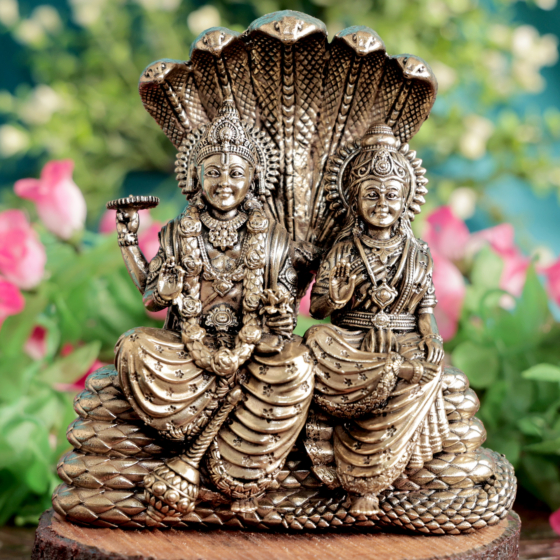 Lord Vishnu Lakshmi Murti for Home Temple Pooja BH10905