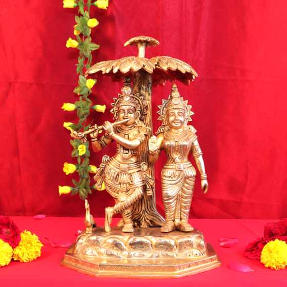 Brass Radha Krishna KBH10970