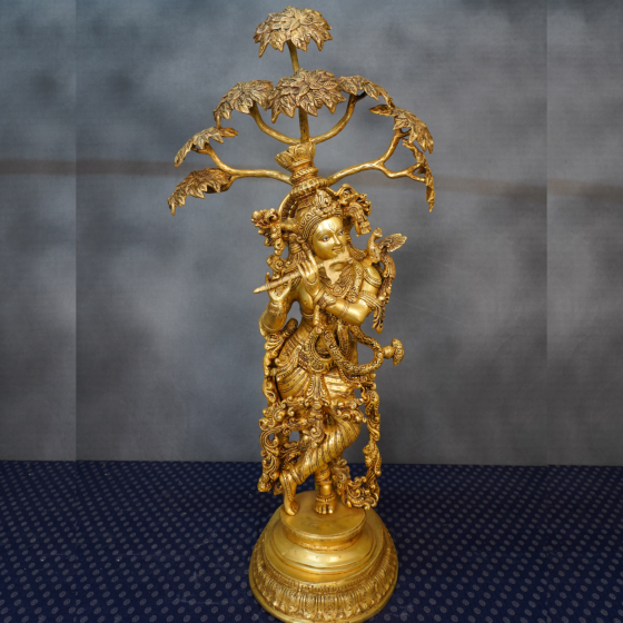 Brass Krishna 34 Inch KBH10974
