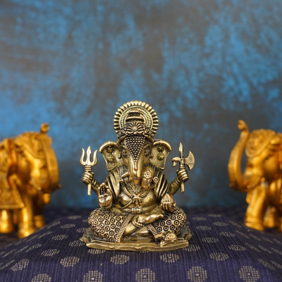 Brass Ganesha Statue KBH10978