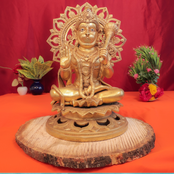 Brass Hanuman 17 Inch KBH11022