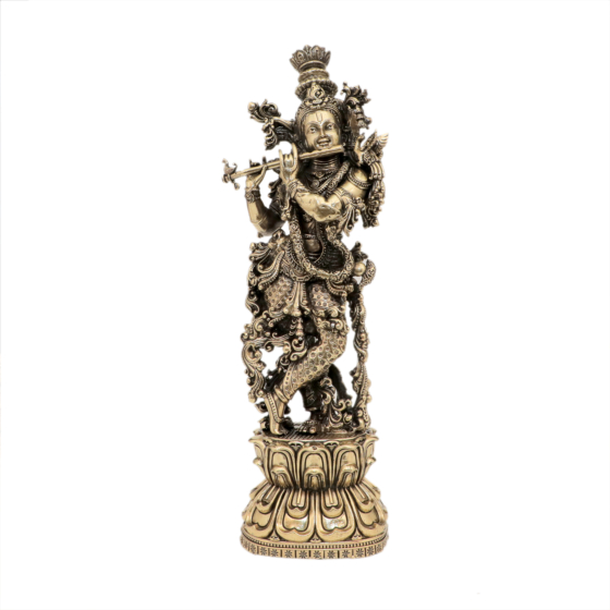 Brass Krishna  Idol KBH11093