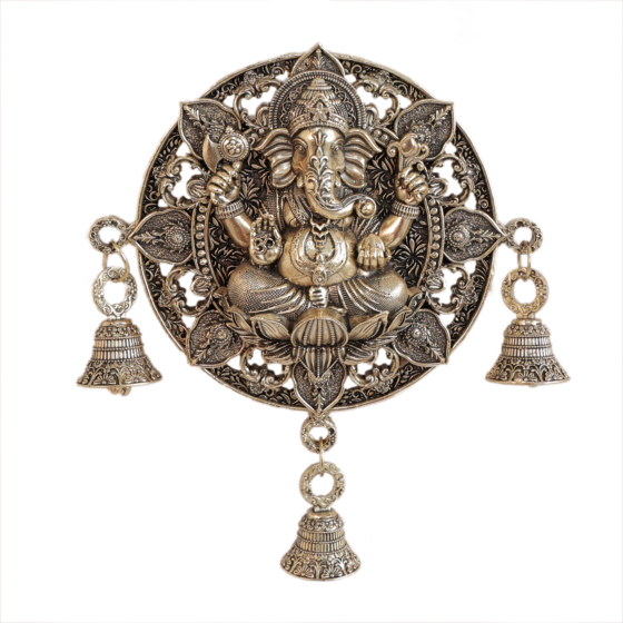 Brass Ganesha Wall Hanging Bell KBH11242