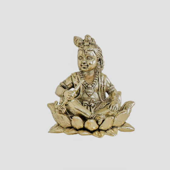 Brass Bal Krishna Idol KBH11313