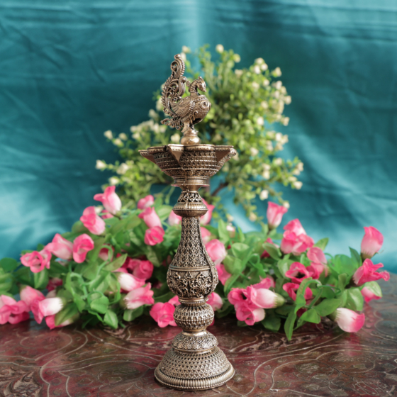 Traditional Brass Divi Deepak for Pooja BH11323
