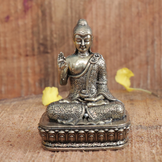 Brass Buddha Statue 2 Inch KBH11385