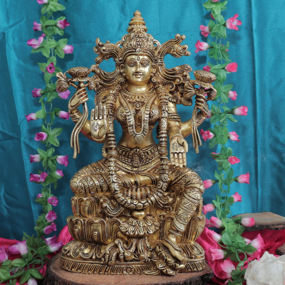 Brass Devi Laxmi Statue  KBH11447