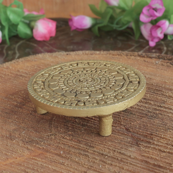 Brass Bajath Round Shape Bajot Paat KBH11527