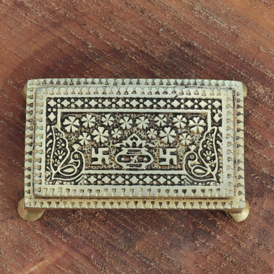 Brass Bajath Square Shape Bajot Paat KBH11531