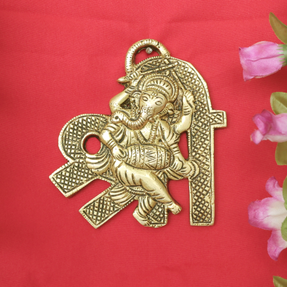 Brass Shree Ganesh Wall Hanging KBH11540