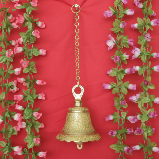 Brass Bell with Chain  KBH11588