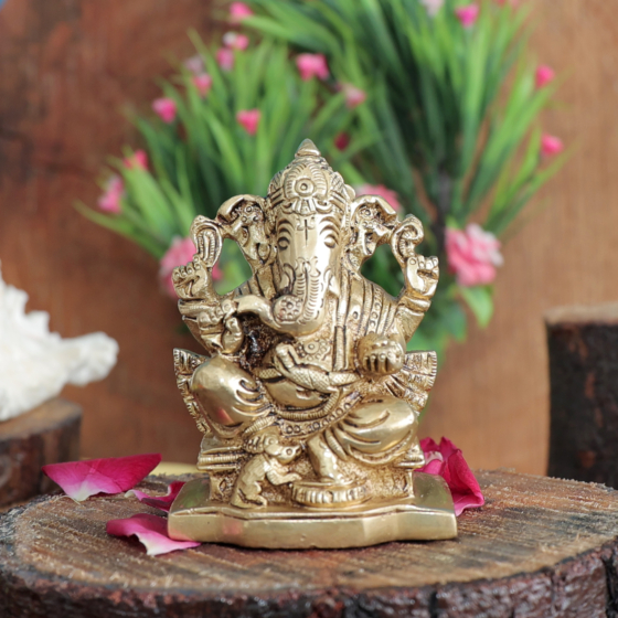 Brass Ganesha Statue KBH11729