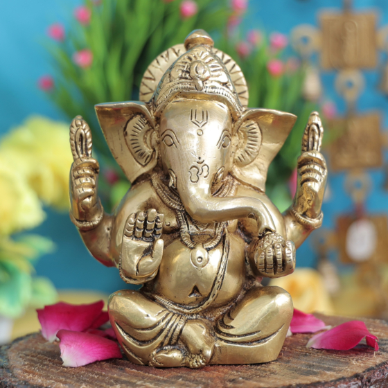 Brass Ganesha Statue KBH11739