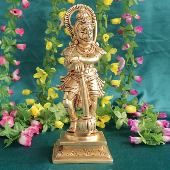 Large Brass Hanuman Statue for Home Temple BH12092