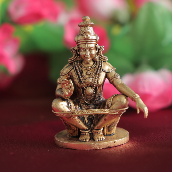 Mini Brass Ayyappa Idol BH12349