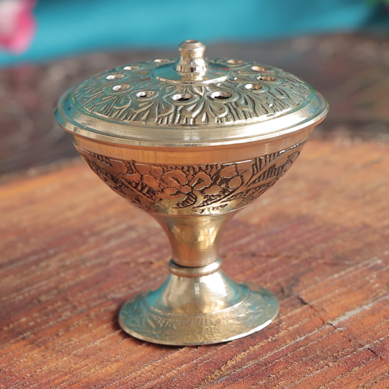 Brass Agarbatti Stand for Pooja Room, Home Temple & Office Decor BH12366