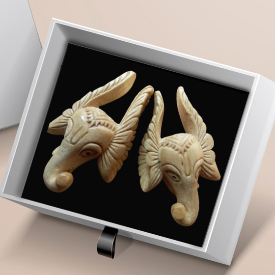 Tulsi Earrings | Ganpati Face