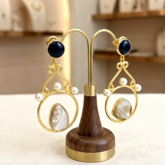 Handmade Designer Statement Dangle Earrings