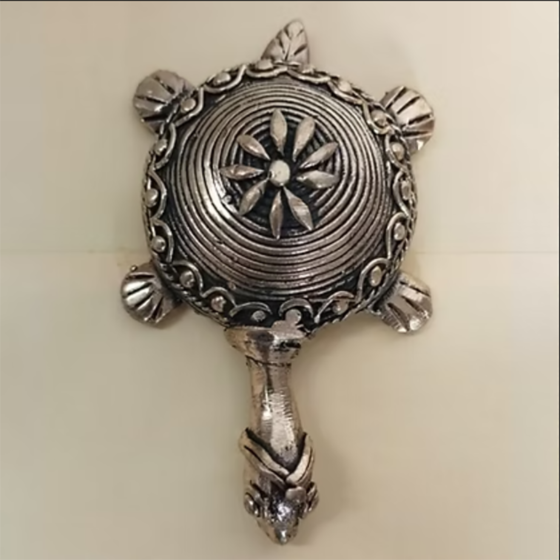 HANDMADE METAL ROUND TURTLE 