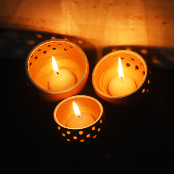 Candle Set of 3 with Complimentary HD Candles