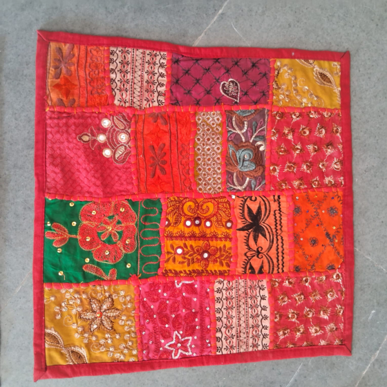 Cushion Cover Rajasthan patchwork