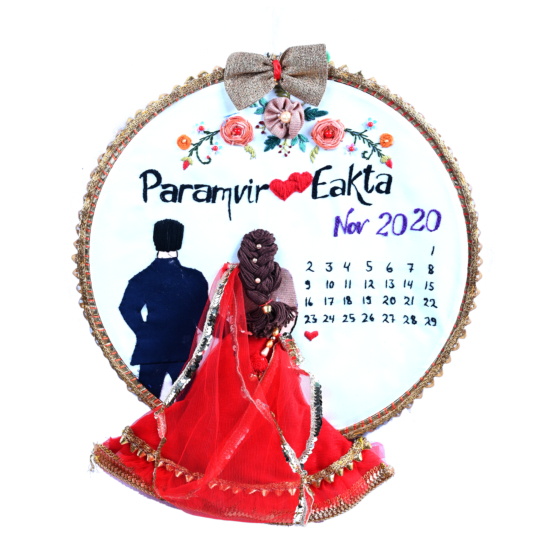 Wall hanging in circle