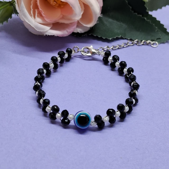 Handcrafted Evil Eye Beaded Bracelet