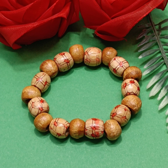 Handcrafted Wooden Beaded Bracelet