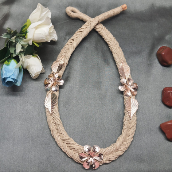 Handcrafted Boho Jute Necklace