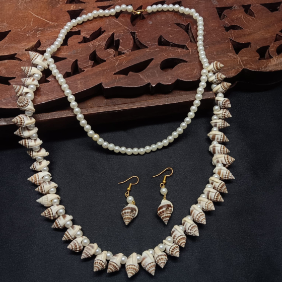 Shell & Pearl Jewelry Set
