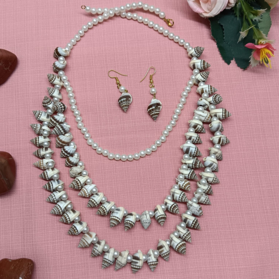 Seashell & Pearl Jewelry Set