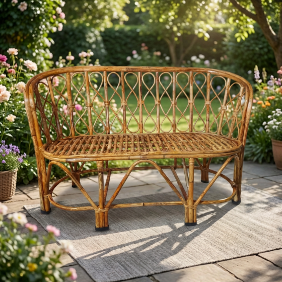 Handcrafted Outdoor 2-seater sofa with Cushion