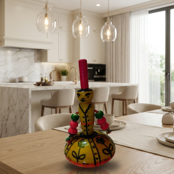 Handmade Rolling Wooden Doll