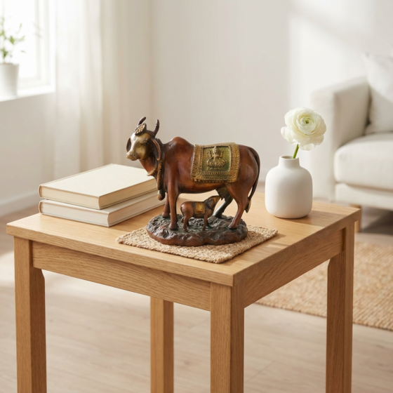 Bell Metal Cow Showpiece