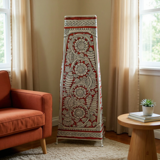 Handcrafted Printed Floor Lamp