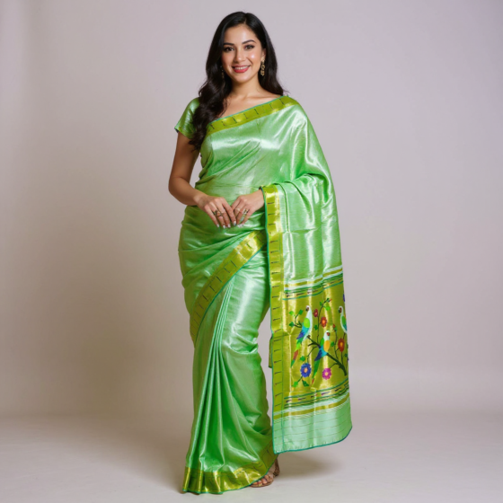 Handloom Pure silk Paithani Saree