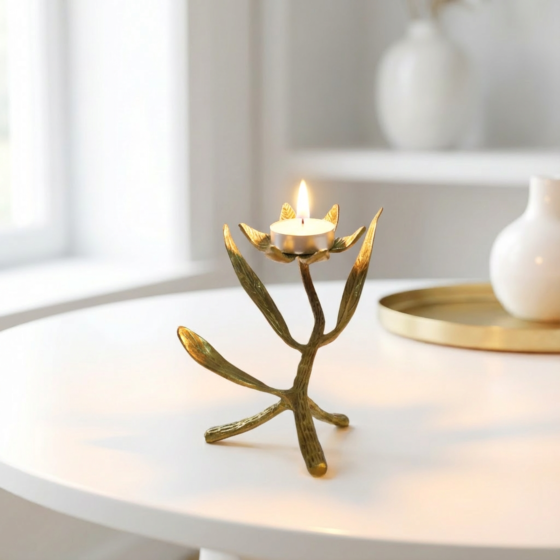 Brass Candle Holder KBH09365