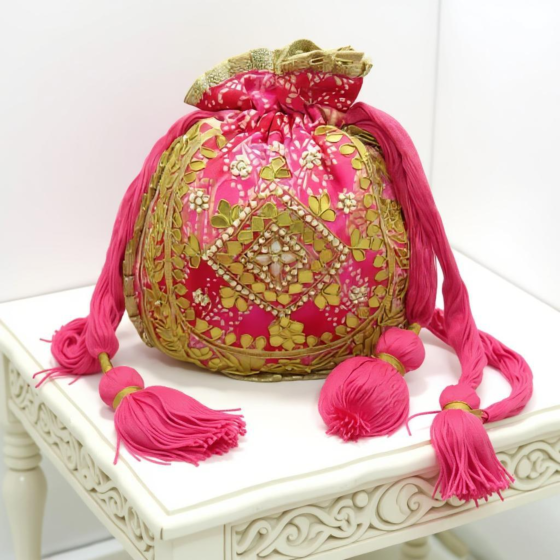 Designer Gota Patti Potli Bag