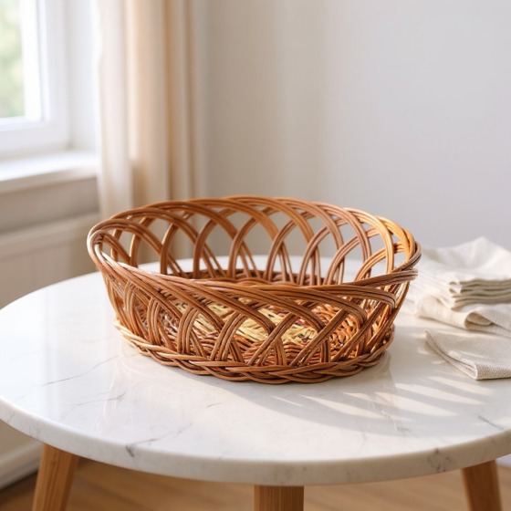 Handwoven Bamboo Basket