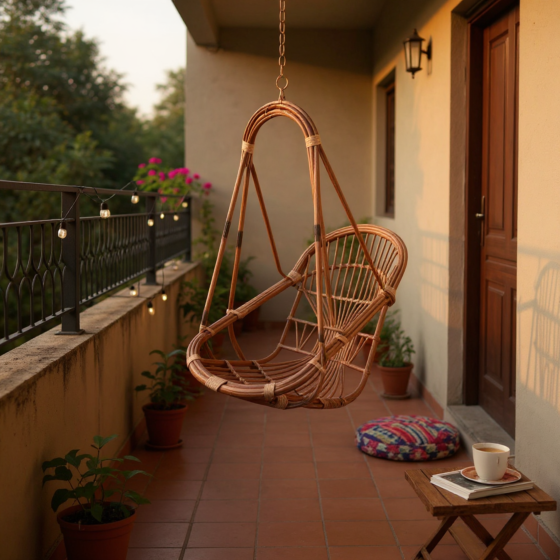 Wooden Hanging Swing Jhula
